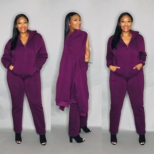 Cloudy Days - purple